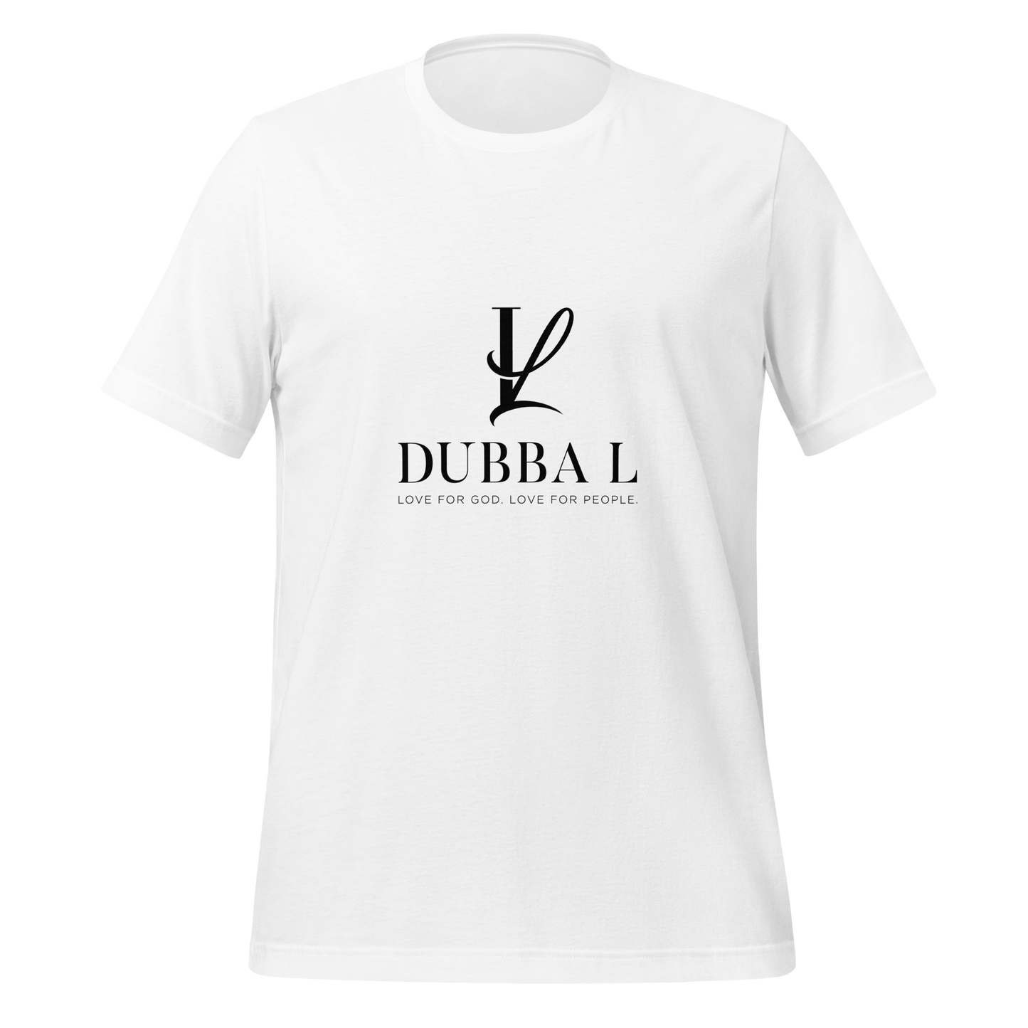 Dubba L Signature Logo T-Shirt -White-Unisex