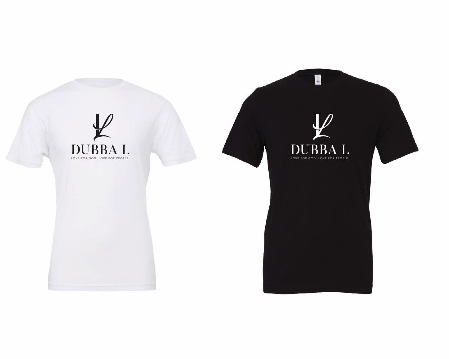 Dubba L Signature Logo T-Shirt -White-Unisex