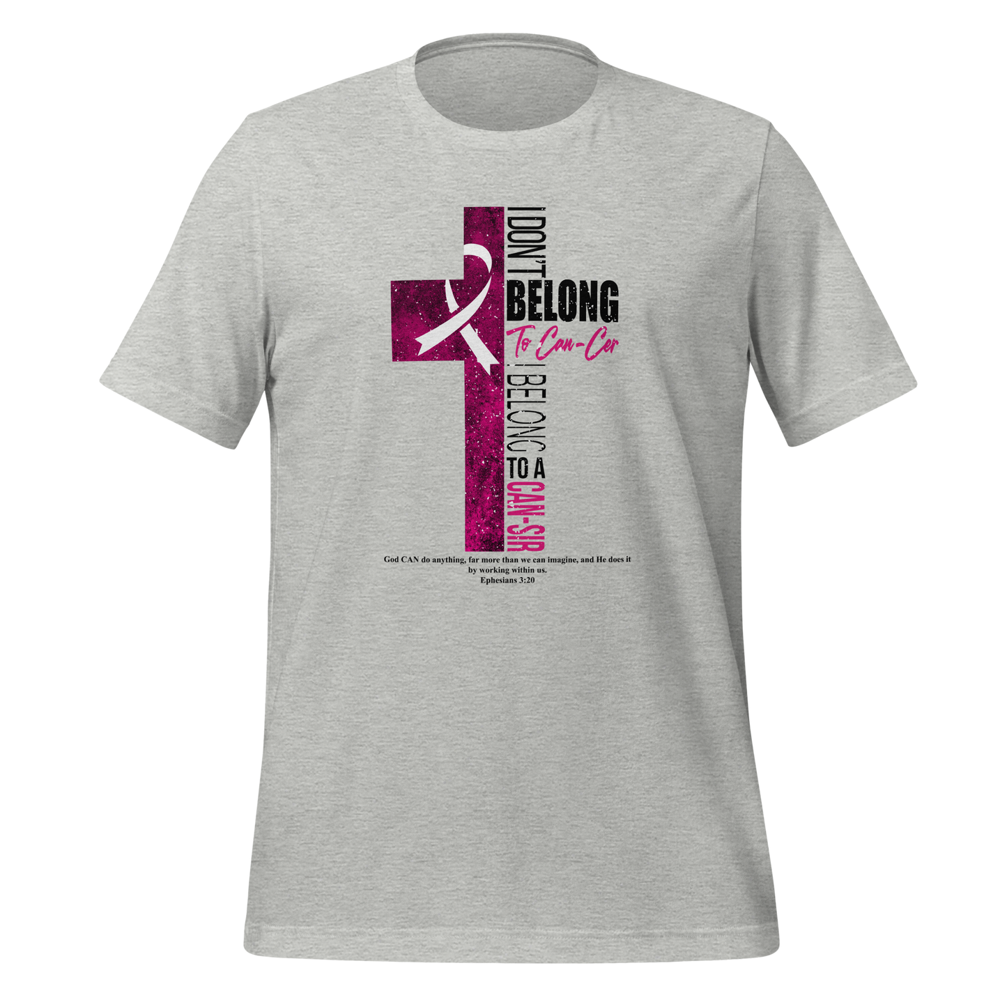 "BREAST-PLATE OF FAITH" TEE-GREY