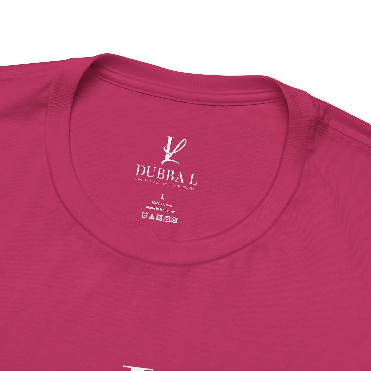 DUBBA L "Signature Logo" Tee-White lettering