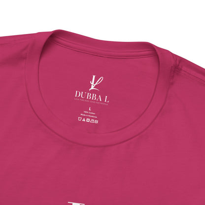DUBBA L "Signature Logo" Tee-White lettering