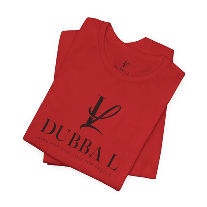 DUBBA L "Signature Logo" Tee — Black Lettering