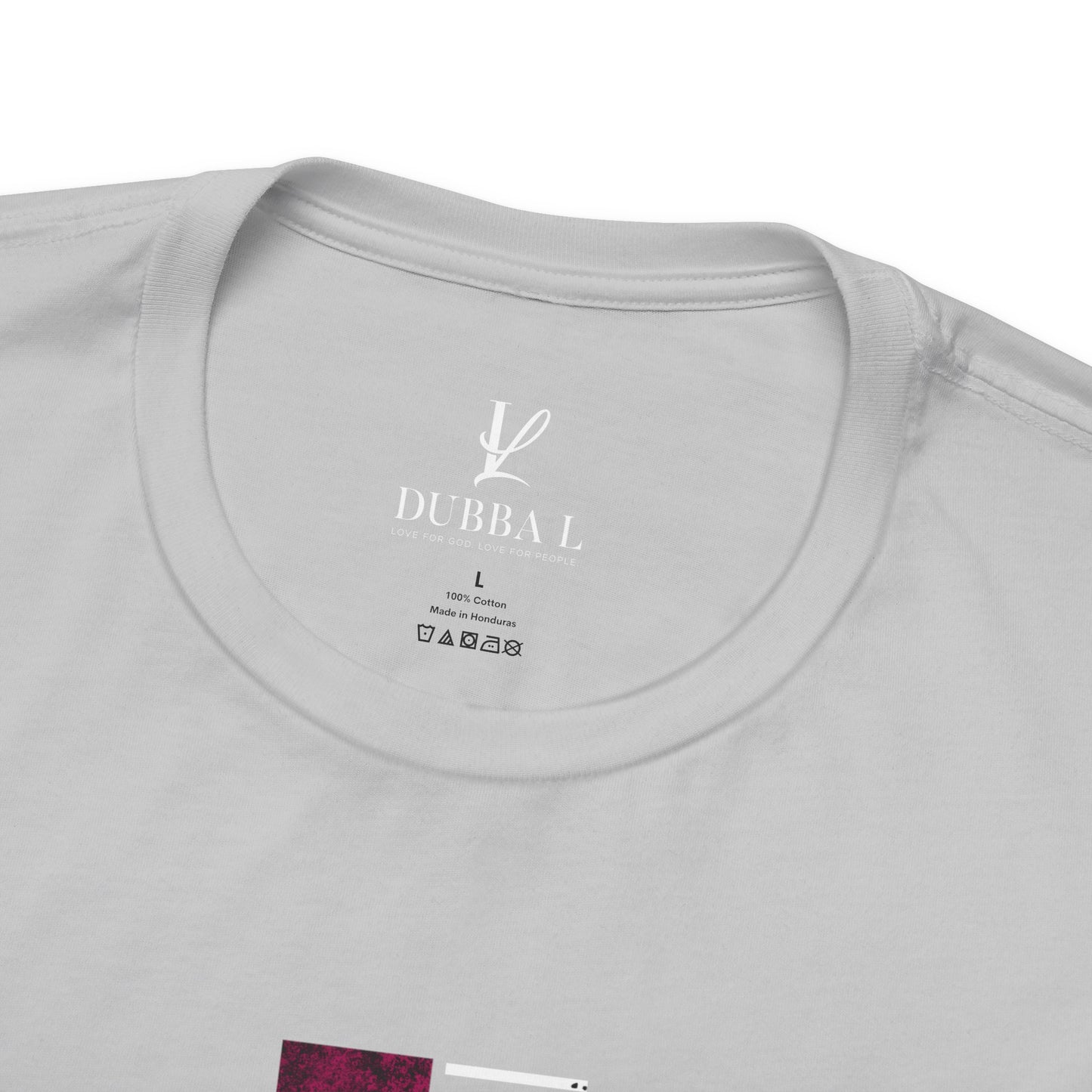 "BREAST-PLATE OF FAITH" TEE-White lettering