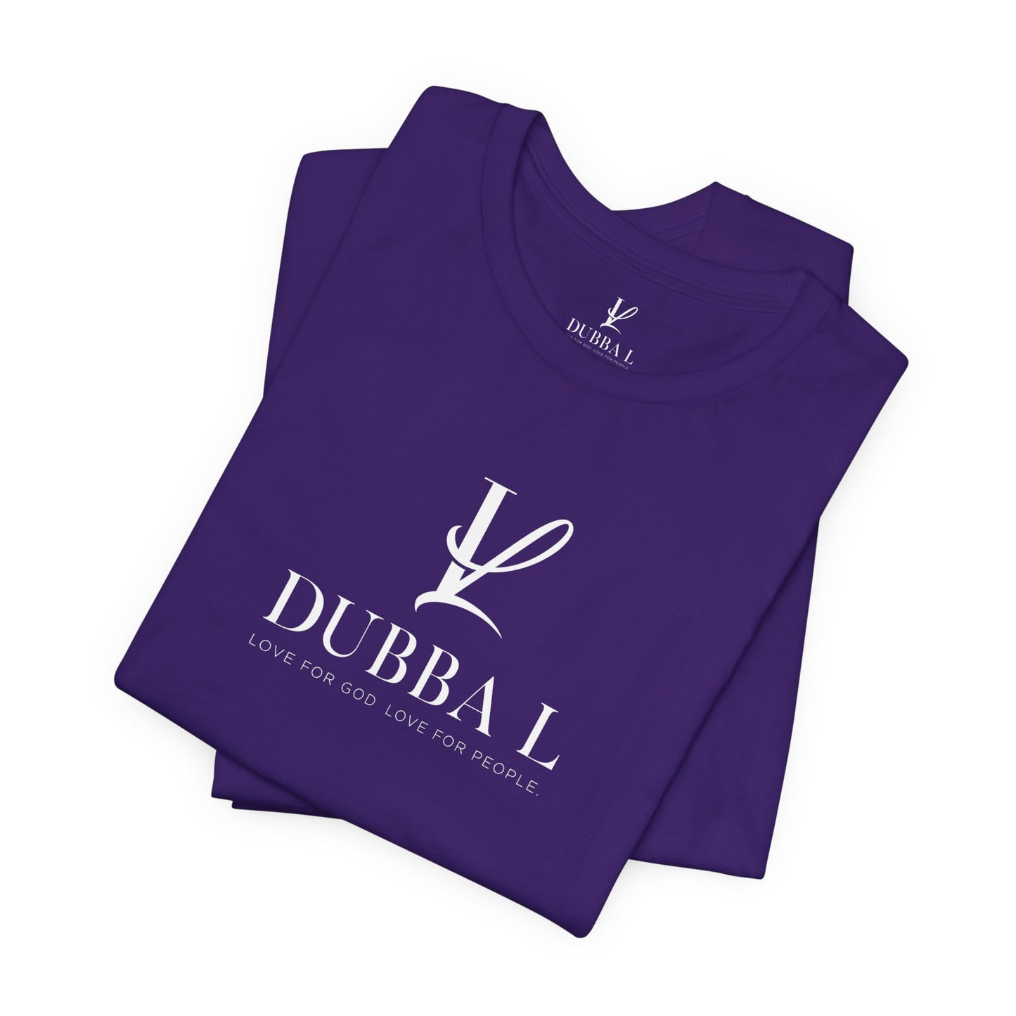 DUBBA L "Signature Logo" Tee-White lettering