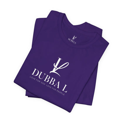 DUBBA L "Signature Logo" Tee-White lettering
