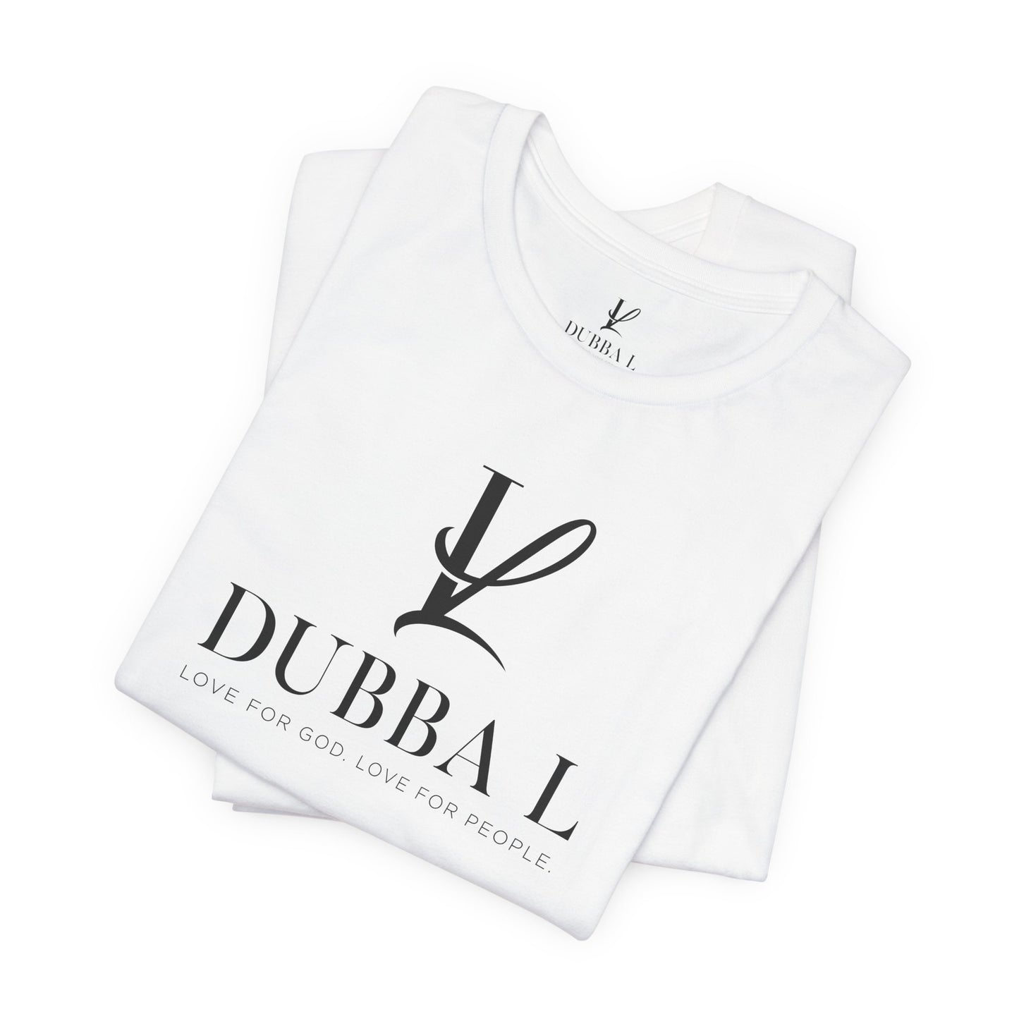 DUBBA L "Signature Logo" Tee — Black Lettering