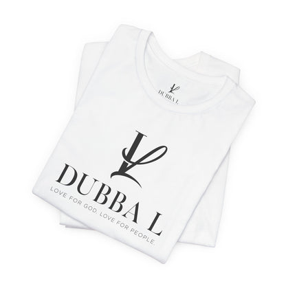 DUBBA L "Signature Logo" Tee — Black Lettering