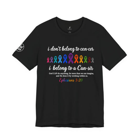 Cancer Survivor Awareness T-Shirt —Colors of Cancer