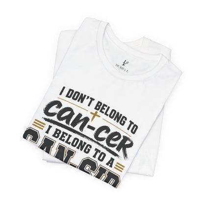 "Can-sir Tee" Golden Edition— Christian Cancer Survivor Shirt (Ephesians 3:20)