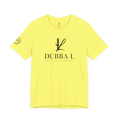 DUBBA L "Signature Logo" Tee — Black Lettering