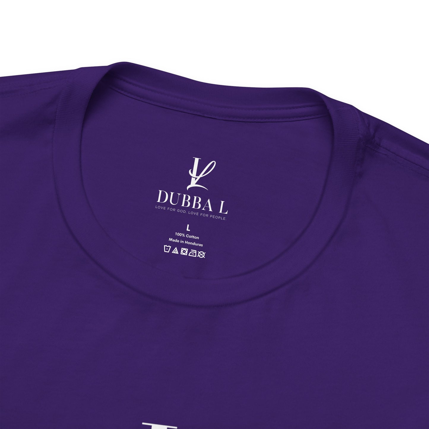 DUBBA L "Signature Logo" Tee-White lettering