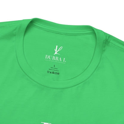 DUBBA L "Signature Logo" Tee-White lettering