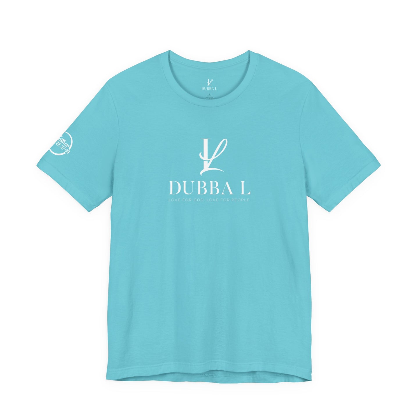DUBBA L "Signature Logo" Tee-White lettering