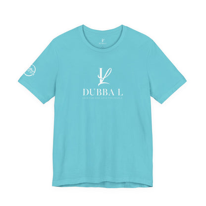 DUBBA L "Signature Logo" Tee-White lettering