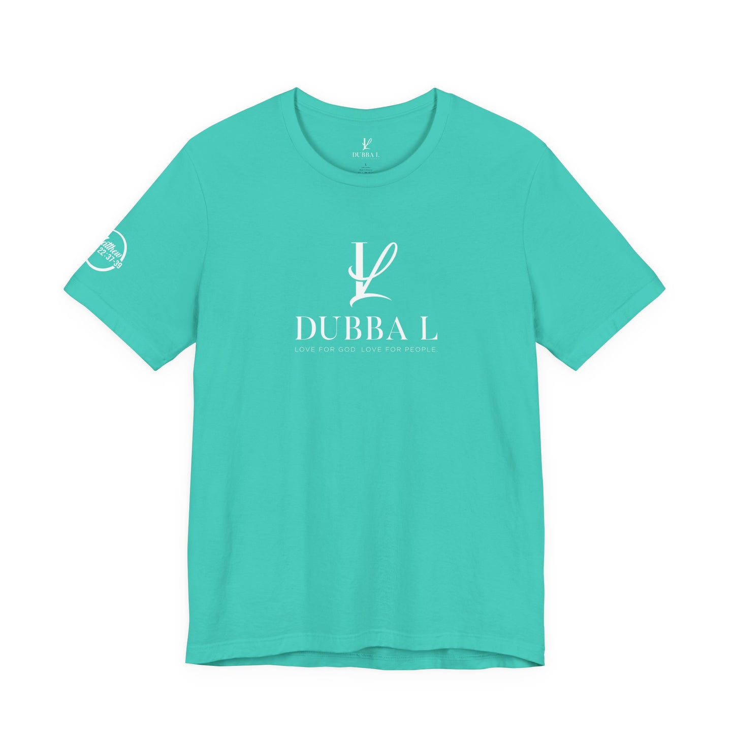 DUBBA L "Signature Logo" Tee-White lettering