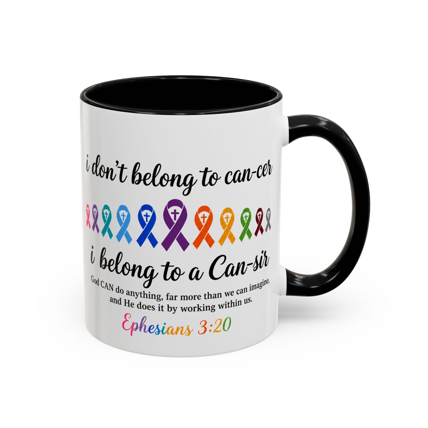 Cancer Awareness Ribbon Coffee Mug -Cancer Ribbon