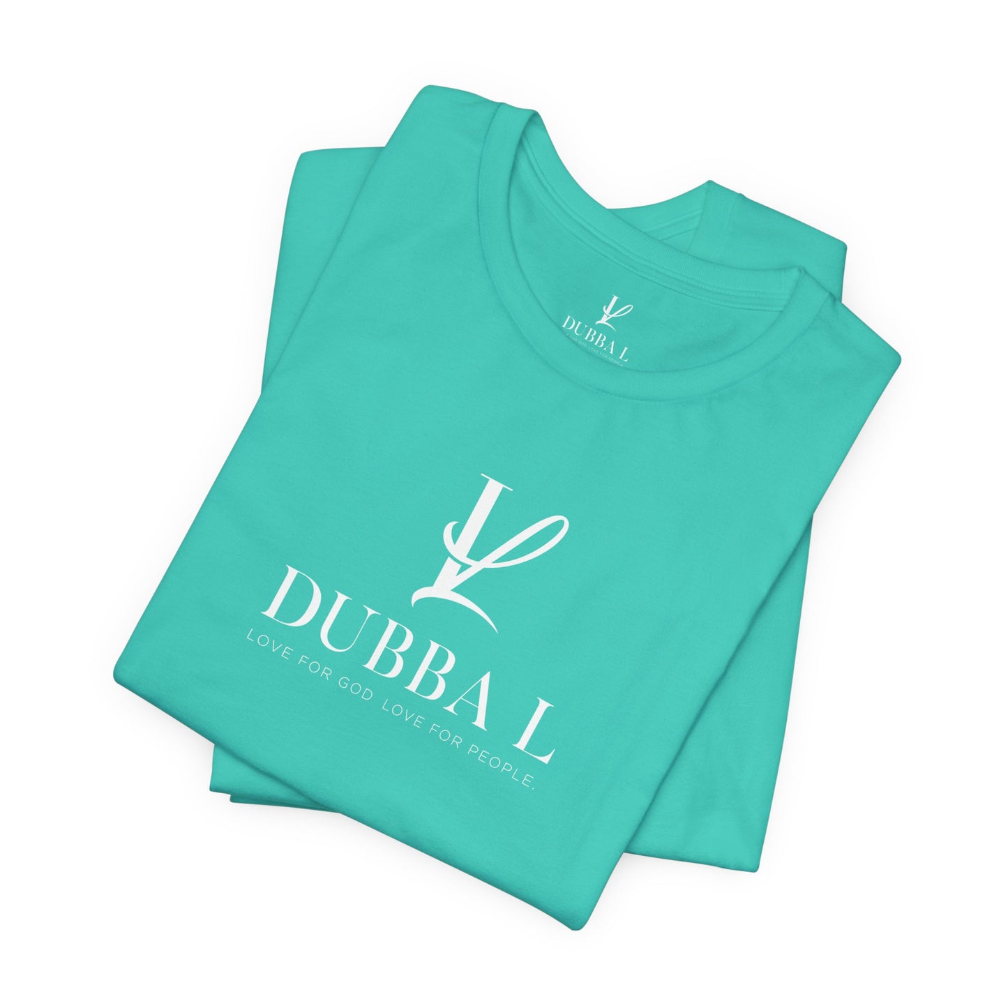 DUBBA L "Signature Logo" Tee-White lettering