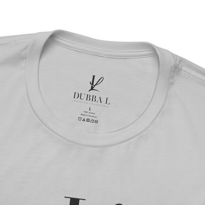 DUBBA L "Signature Logo" Tee — Black Lettering