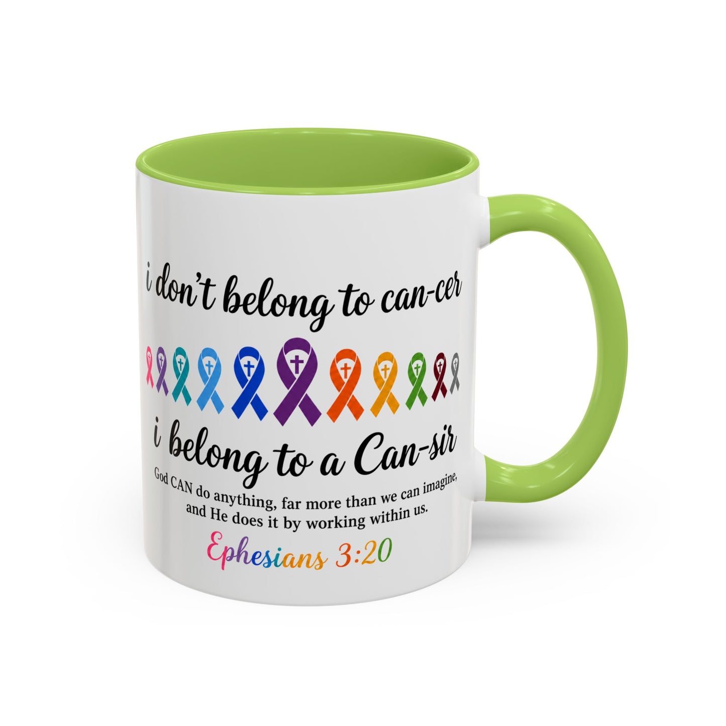 Cancer Awareness Ribbon Coffee Mug -Cancer Ribbon