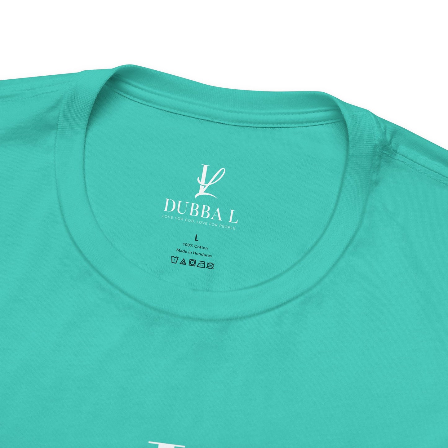DUBBA L "Signature Logo" Tee-White lettering