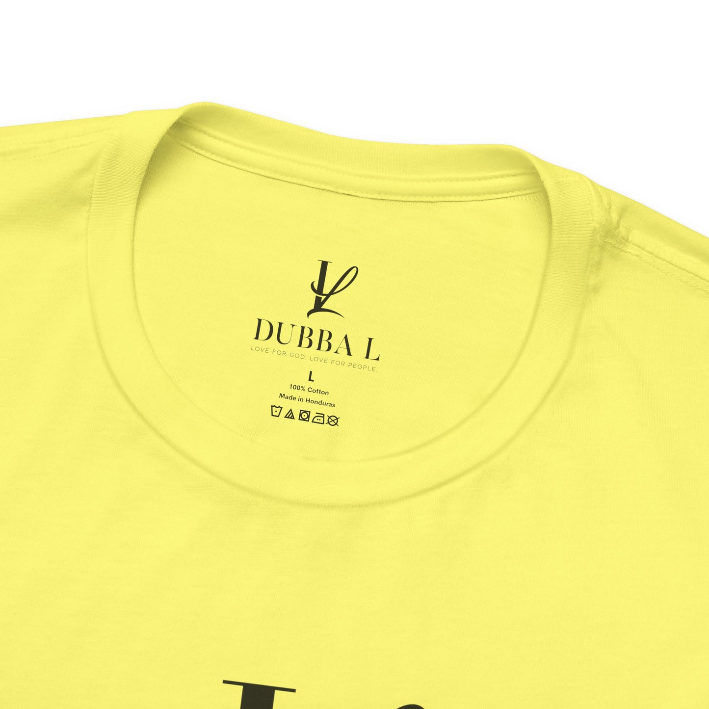 DUBBA L "Signature Logo" Tee — Black Lettering