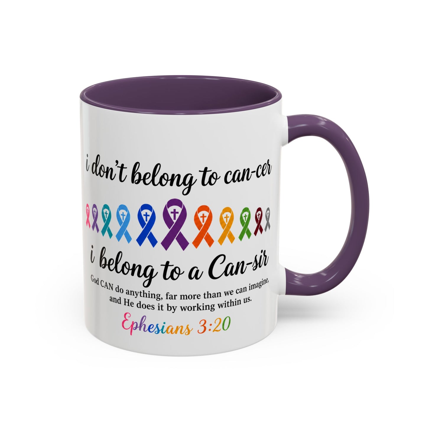 Cancer Awareness Ribbon Coffee Mug -Cancer Ribbon