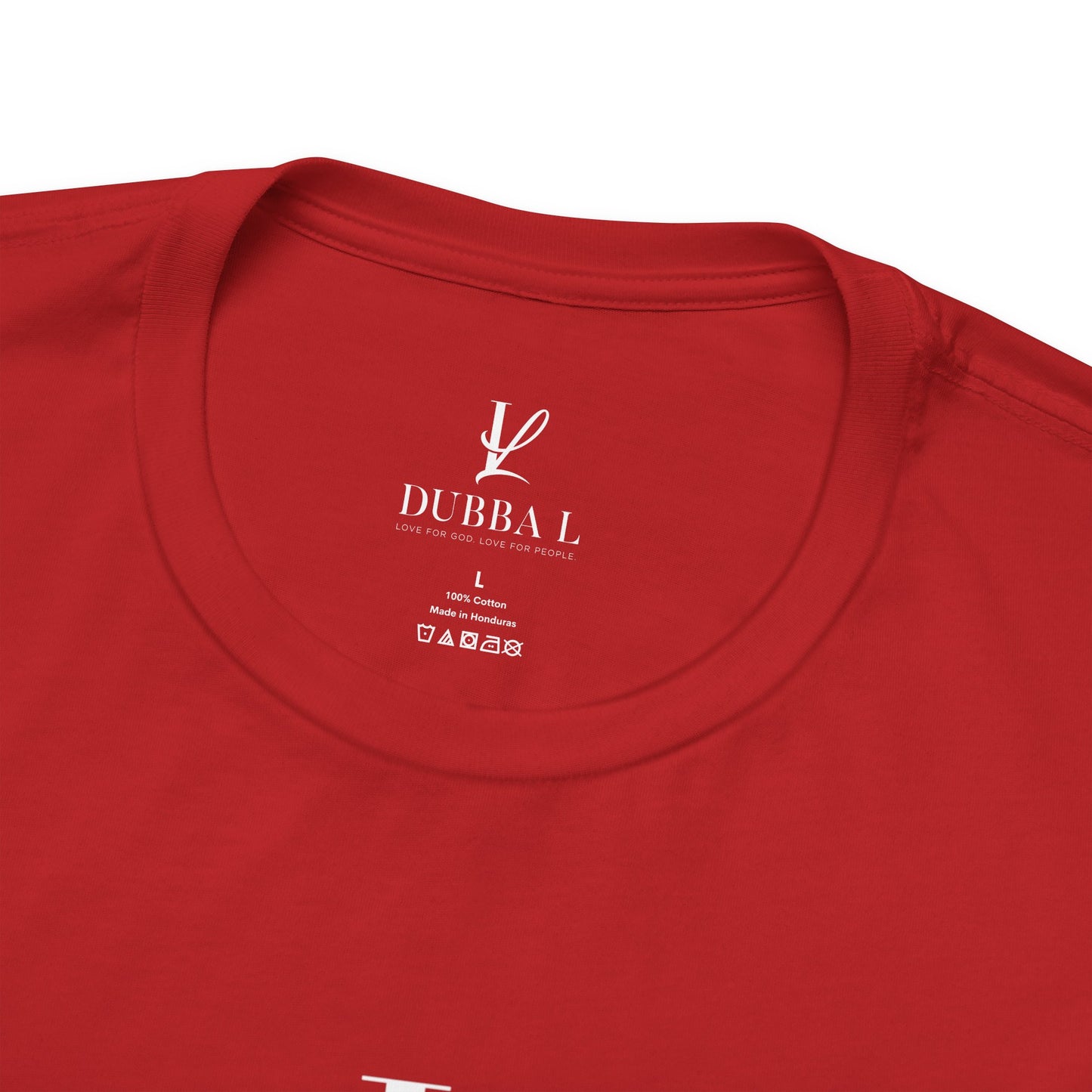 DUBBA L "Signature Logo" Tee-White lettering