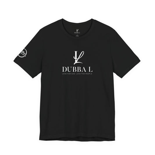DUBBA L "Signature Logo" Tee-White lettering