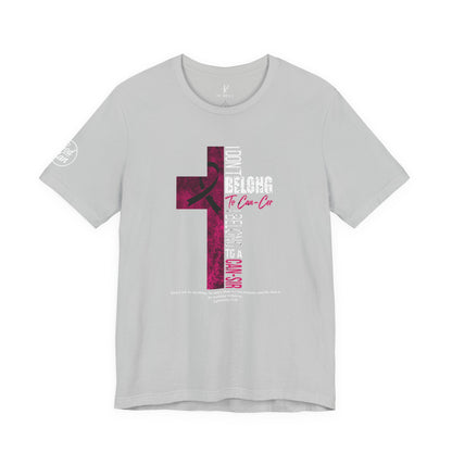 "BREAST-PLATE OF FAITH" TEE-White lettering
