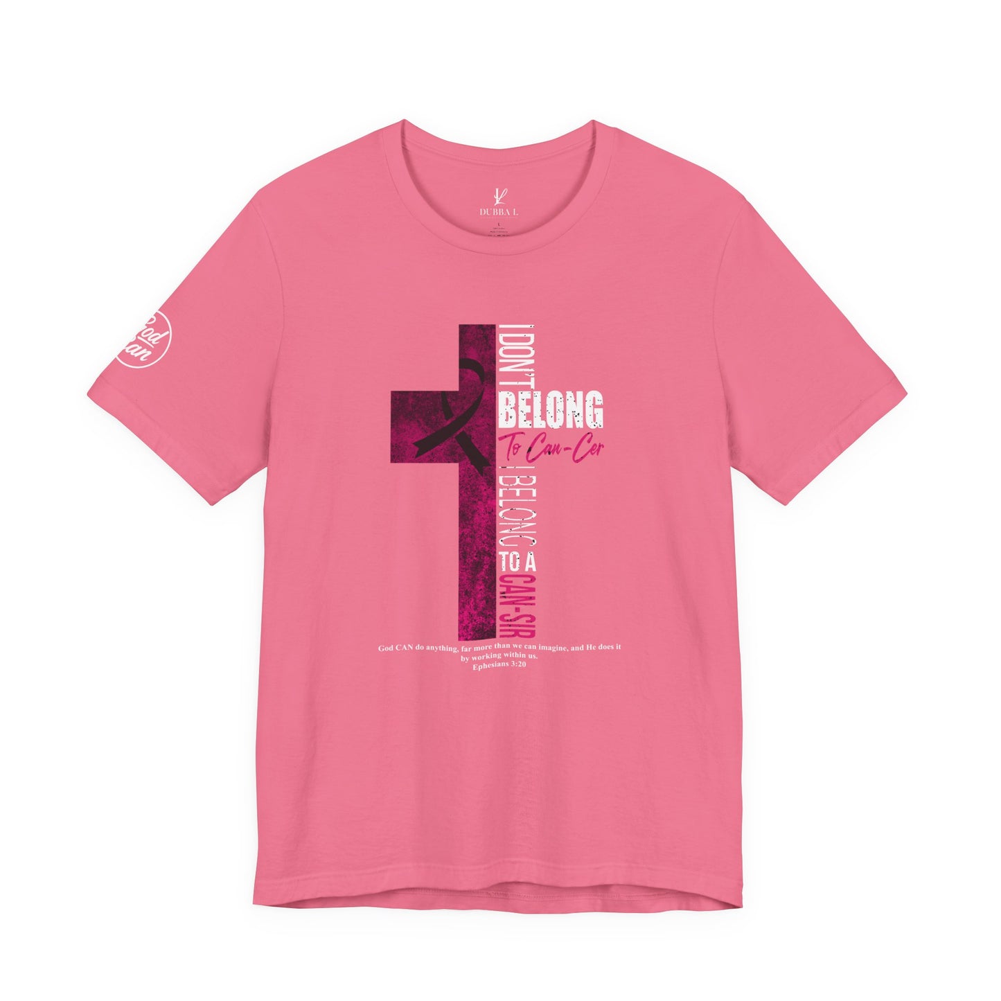 "BREAST-PLATE OF FAITH" TEE-White lettering