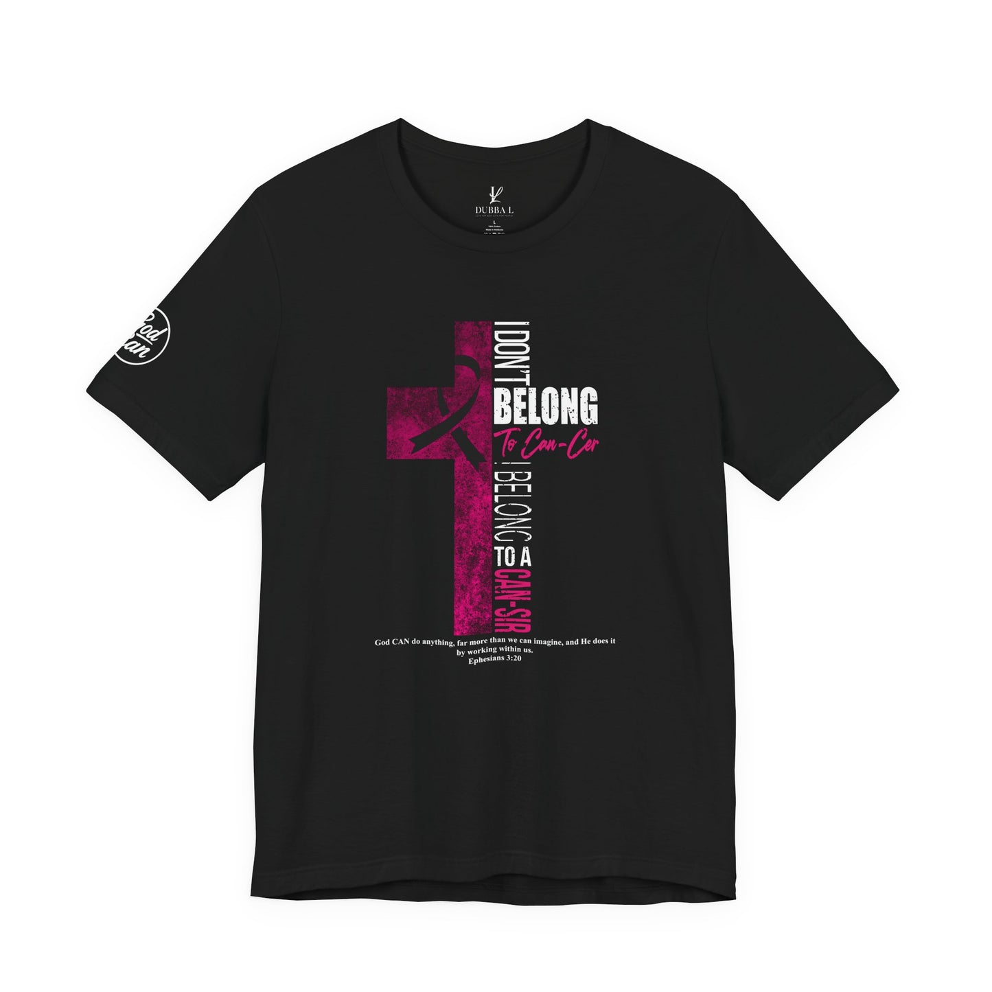"BREAST-PLATE OF FAITH" TEE-White lettering