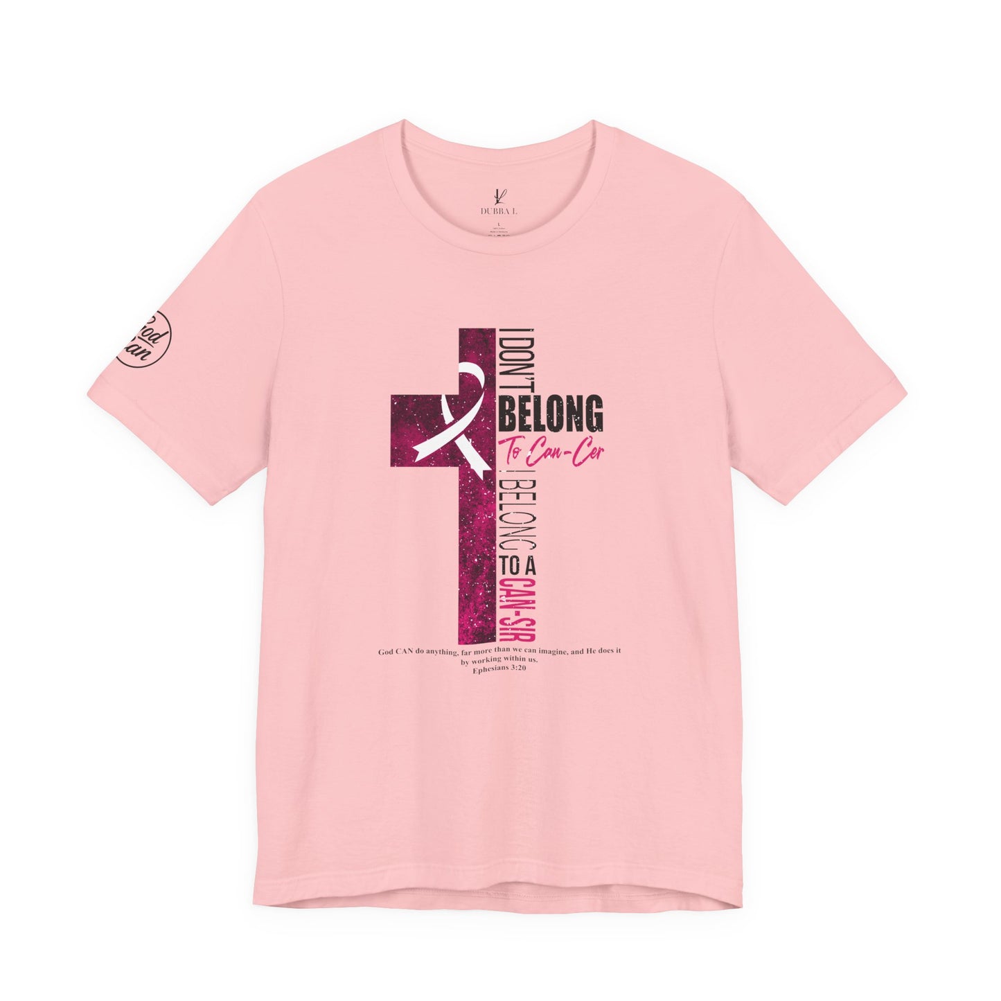 "BREAST-PLATE OF FAITH" TEE-Black lettering