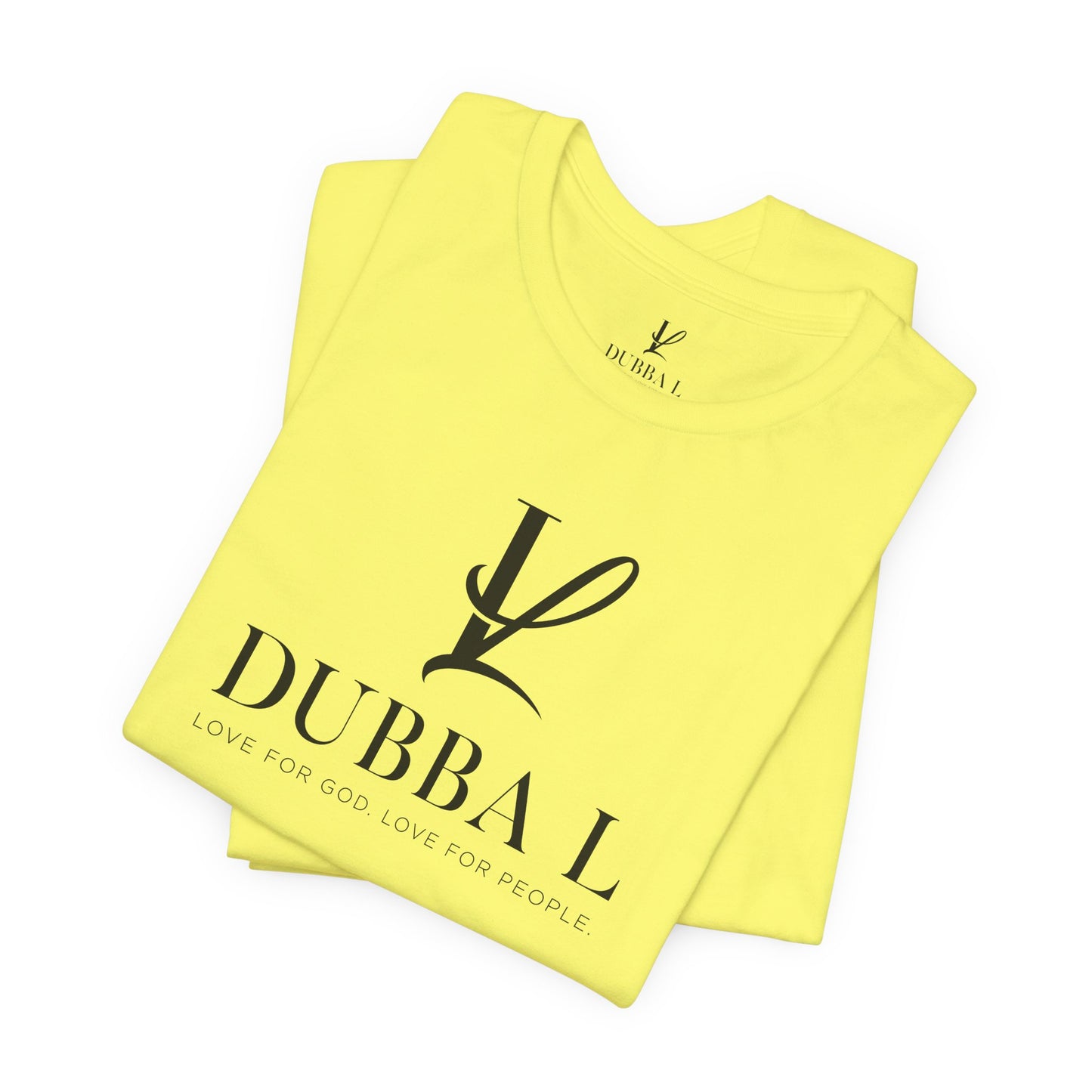 DUBBA L "Signature Logo" Tee — Black Lettering