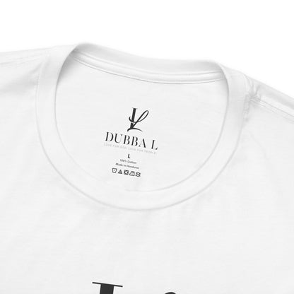 DUBBA L "Signature Logo" Tee — Black Lettering