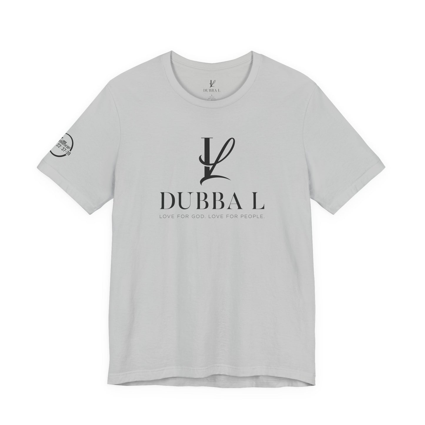 DUBBA L "Signature Logo" Tee — Black Lettering