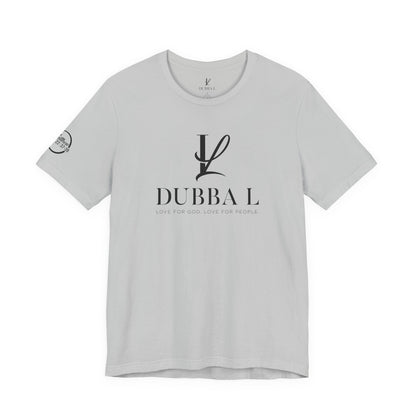 DUBBA L "Signature Logo" Tee — Black Lettering