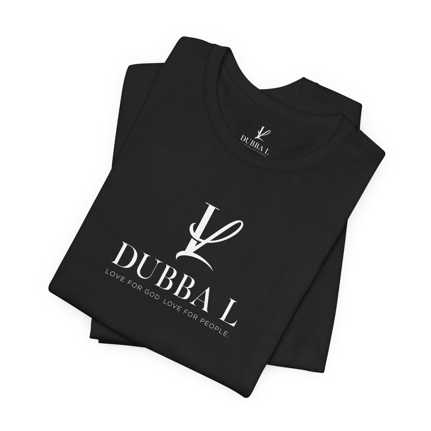 DUBBA L "Signature Logo" Tee-White lettering