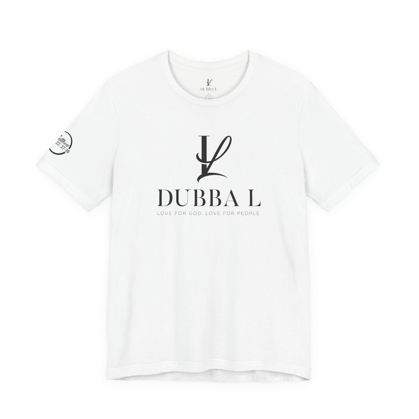 DUBBA L "Signature Logo" Tee — Black Lettering
