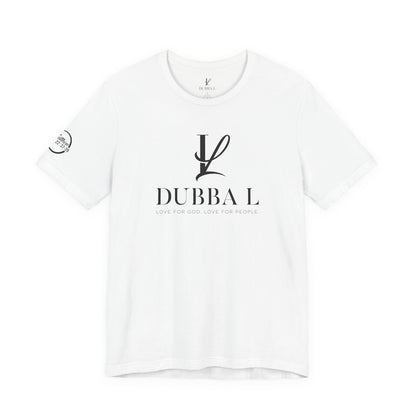 DUBBA L "Signature Logo" Tee — Black Lettering