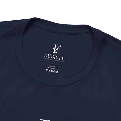 DUBBA L "Signature Logo" Tee-White lettering