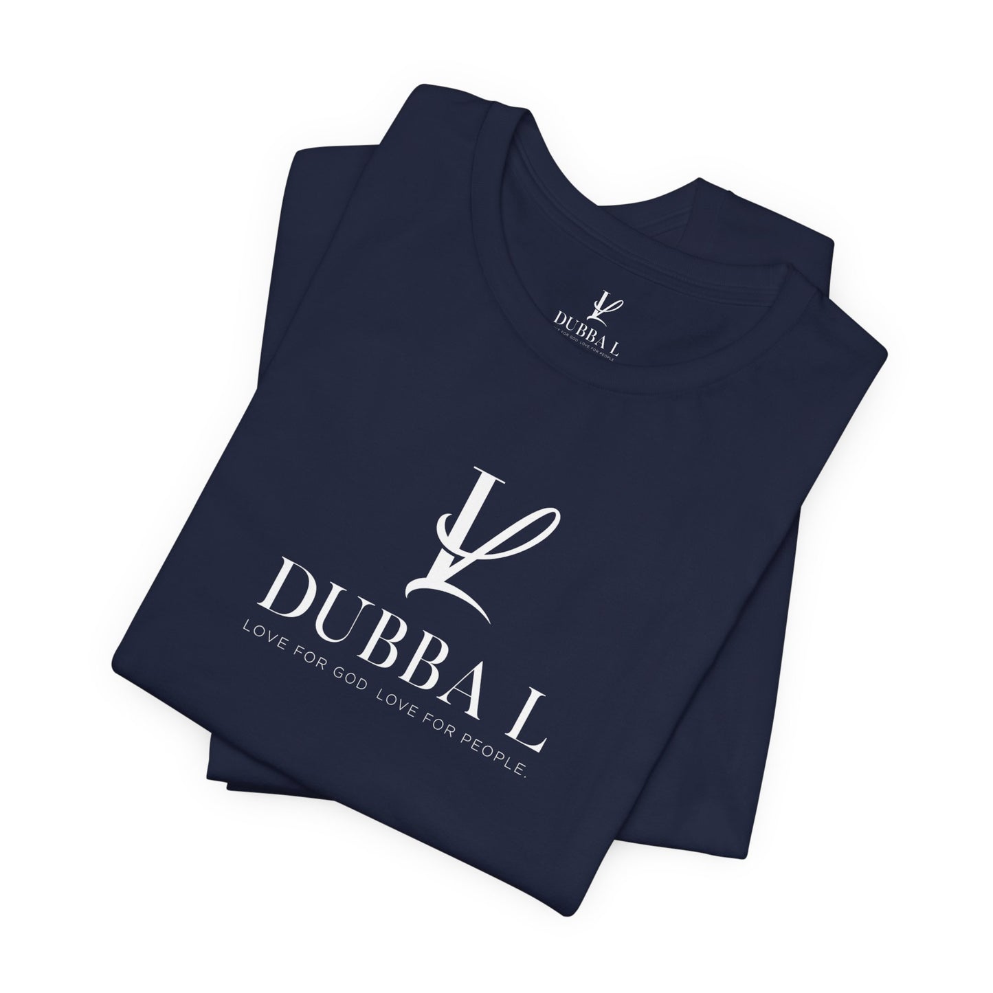 DUBBA L "Signature Logo" Tee-White lettering