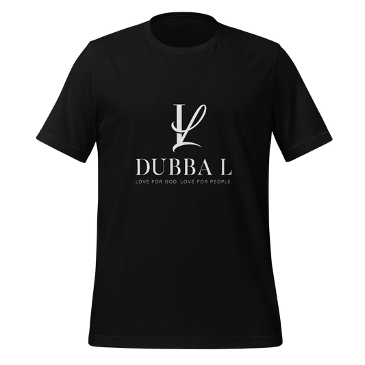 Dubba L Signature Logo T-shirt- Black-Unisex