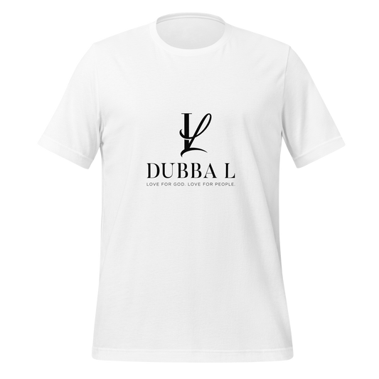 Dubba L Signature Logo T-Shirt -White-Unisex