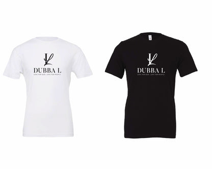 Dubba L Signature Logo T-shirt- Black-Unisex